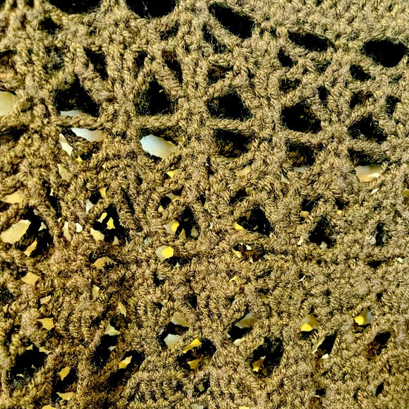 Black hand-crocheted swimsuit cover up - Plus sizes 2-4X - Picture 3 of 3